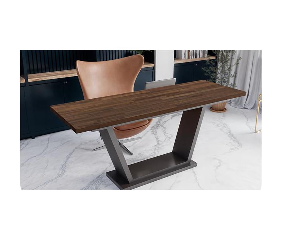 Amazon.com: Howizz 48 x 25 in. Solid Wood Table Top, Dark Walnut